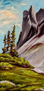 Painting The hike back Oil on Gallery Wrapped Canvas