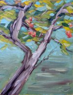 Painting Meet me at the orchard (Framed) Oil on Panel