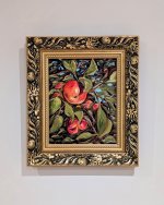 Painting The apples from my tree (framed) Oil on Panel