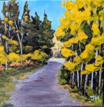 Painting The road to Jumpingpound creek (Framed) Oil on Canvas