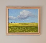 Painting Canola Field (Framed) Oil on Panel