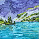 Painting Gorman Lake  (Framed) Oil on Panel